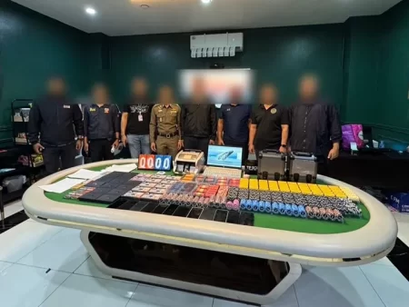 Bangkok Gambling Raid: Over 50 Arrested in Major Crackdown on Illegal Casinos